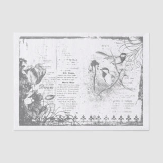 Papel De Seda Desvinculação de Aves Francesas