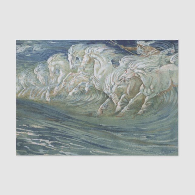 Papel De Seda Desvinculação de cavalos marinhos (Frente )