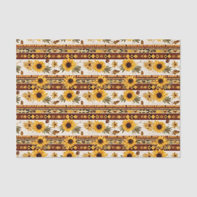 Papel De Seda Desvinculação de padrões ocidentais com madeira fa (Frente )