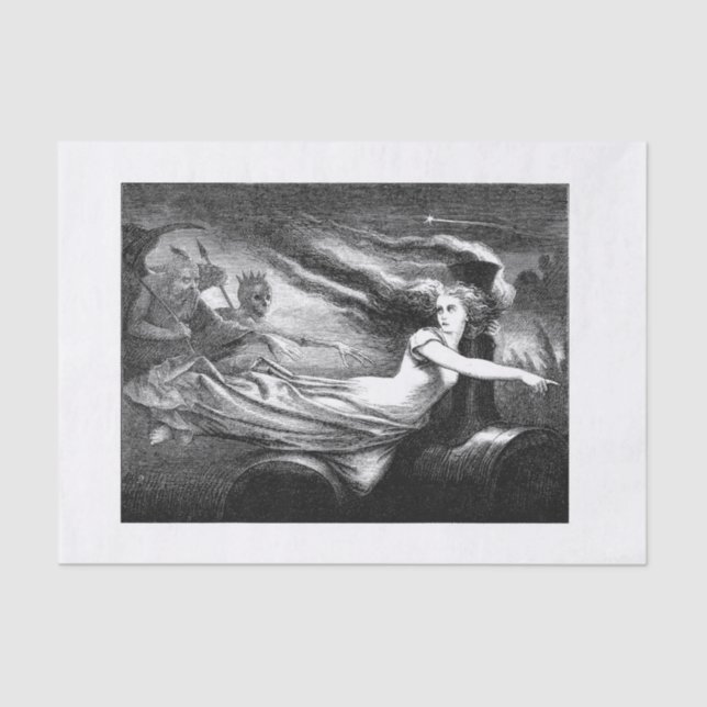 Papel De Seda Desvinculação do Dia das Bruxas (Frente )