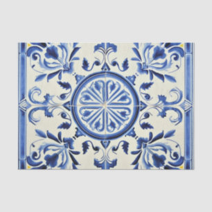 Papel De Seda Desvinculação do padrão de azulejo bonito portuguê