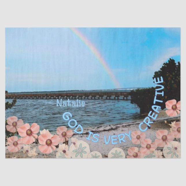 Papel De Seda Deus é muito criativo  (Frente )