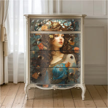 Deusa Vitoriana Vintage Art Nouveau Elegante