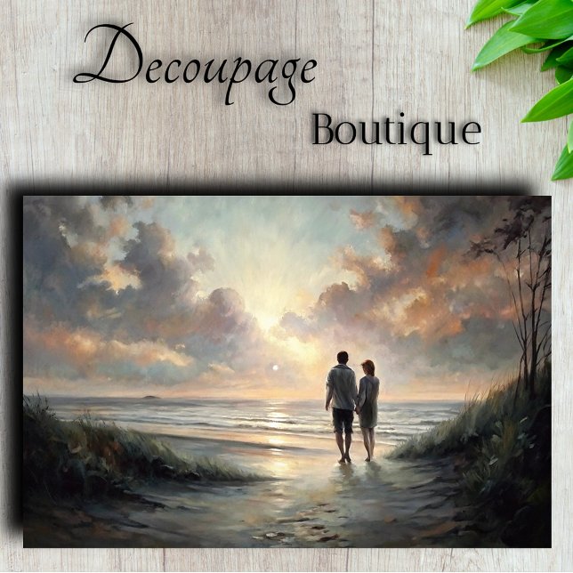 Papel De Seda Devocional Crepuscular Decoupage (Twilight Devotion Decoupage Tissue Paper)