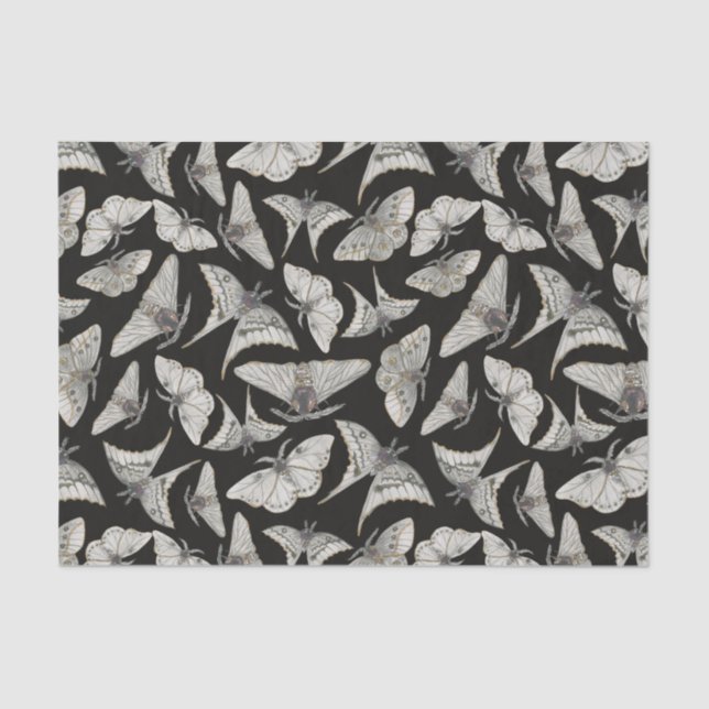 Papel De Seda Dia das Bruxas da Borboleta Negra (Frente )