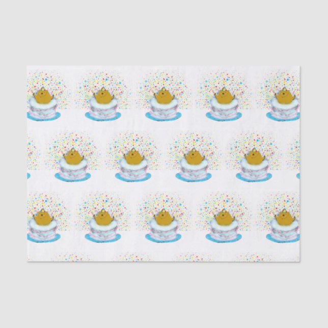 Papel De Seda Dia de aniversário do Groundhog (Frente )