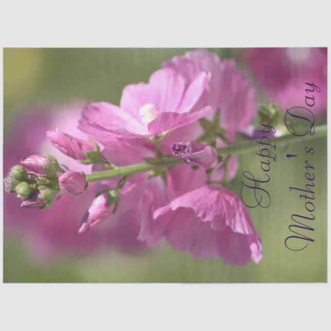 Papel De Seda Dia de as mães Floral (Frente )