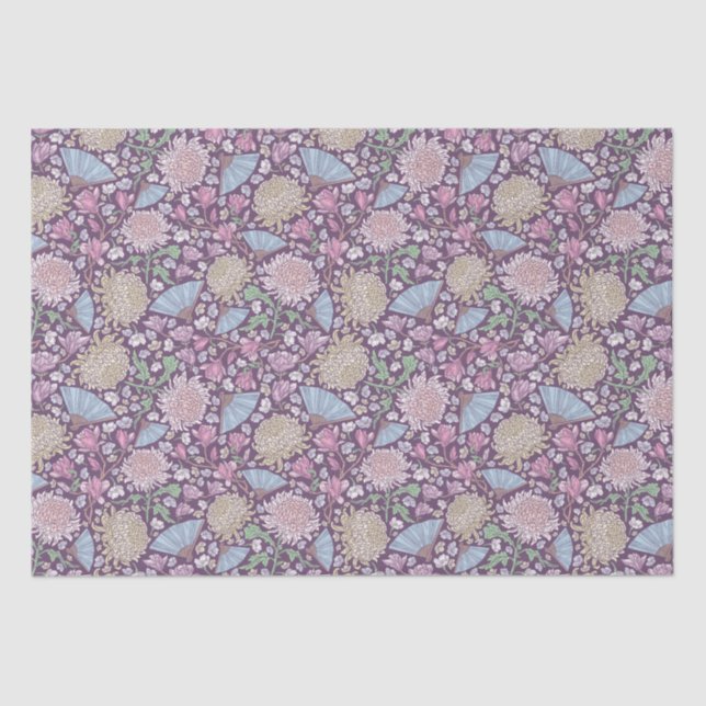 Papel De Seda Dia de as mães primavera Garden Chrysanthemum Mãe  (Frente )