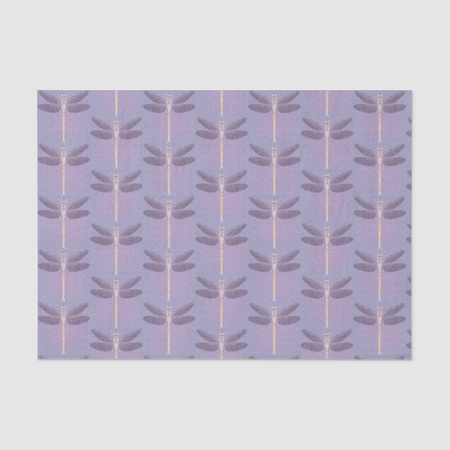 Papel De Seda Dia de as mães Violet Dragonfly (Frente )