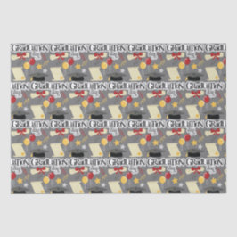 Papel De Seda Dia de Graduação da Tipografia