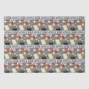 Papel De Seda Dia de Graduação da Tipografia