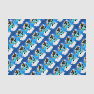 Papel De Seda Dia de os namorados Black Cupid Cat+BGC