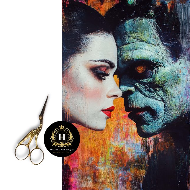 Papel De Seda Dia de os namorados Bride de Frankenstein (Criador carregado)