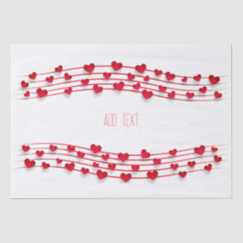 Papel De Seda Dia de os namorados, corações doces