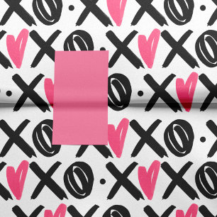 Papel De Seda Dia de os namorados de padrões cardíacos XOXO