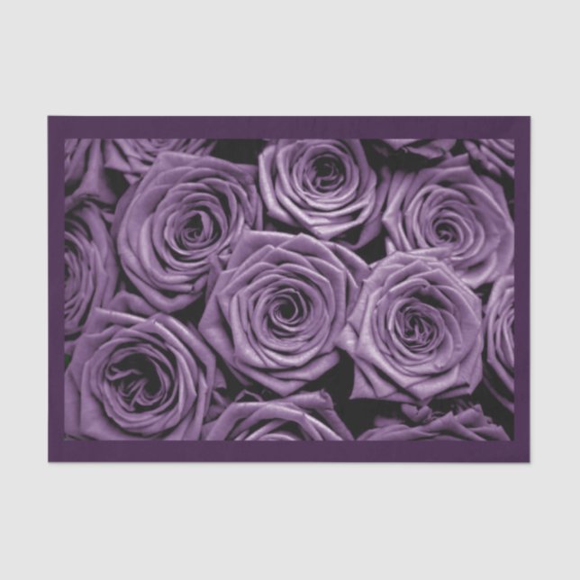 Papel De Seda Dia de os namorados Rosa Roxo Elegante (Frente )