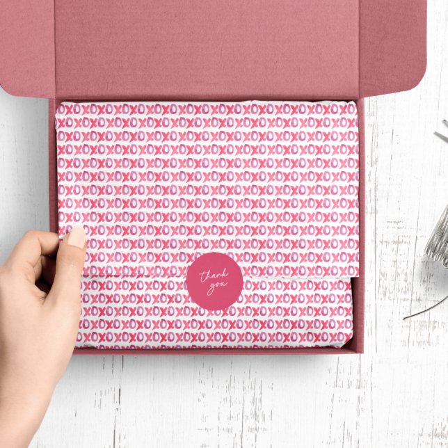 Papel De Seda Dia de os namorados XOXO Padrão (Criador carregado)