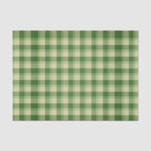 Papel De Seda Dia de Santa Xadrez Verde