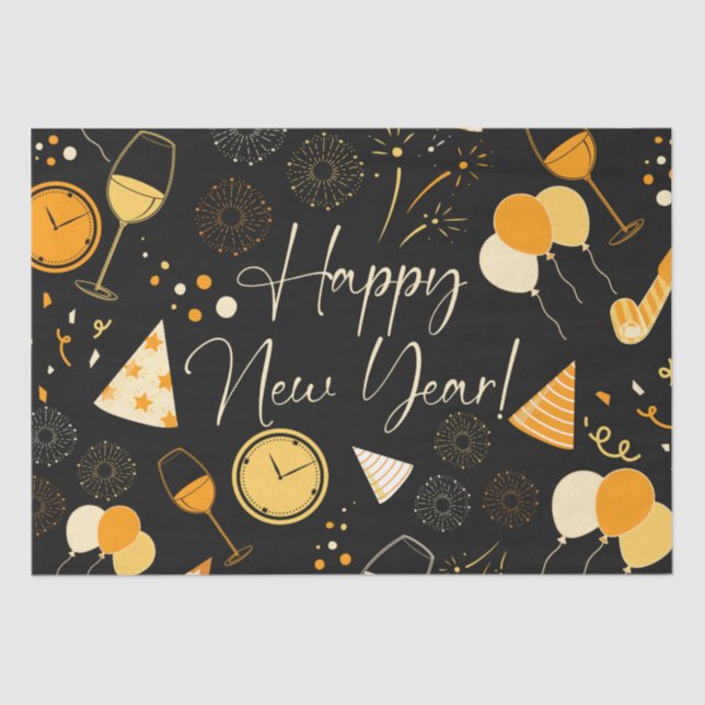 Papel De Seda Dia do ano novo (Frente )