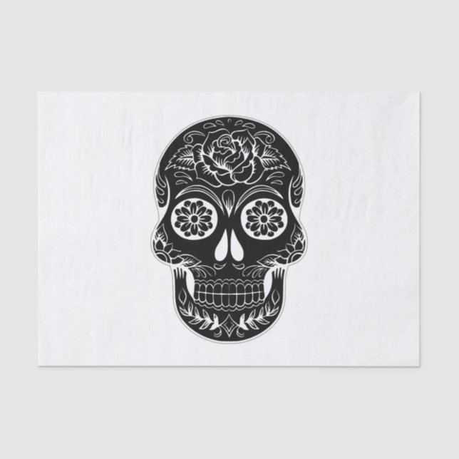 Papel De Seda Dia do Crânio Morto (Frente )