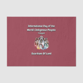 Papel De Seda Dia Internacional das Pessoas Indígenas do Mundo