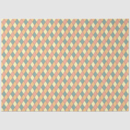 Papel De Seda Diamante Geométrico Harlequim Pastel