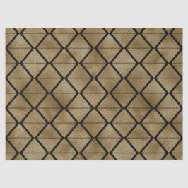 Papel De Seda Diamantes Dourados de Deco em Decoupage Preta