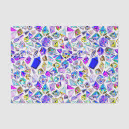 Papel De Seda Diamantes em fundo personalizado em aquarela