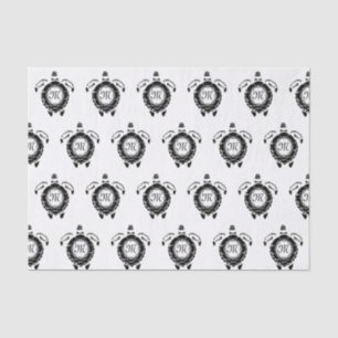 Papel De Seda Diamond Turtle Shelback Monograma