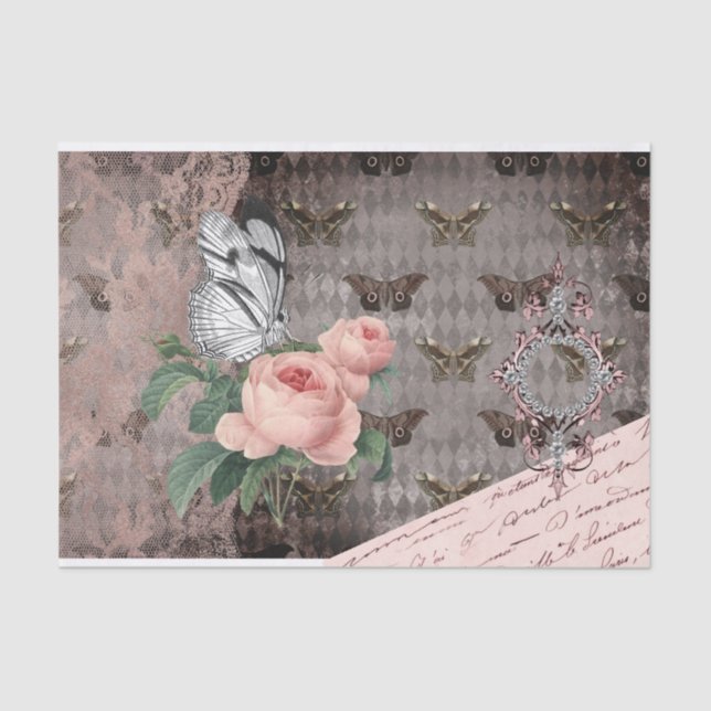 Papel De Seda Diário de Lace e Mães de Lixo (Frente )