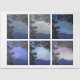 Papel De Seda Diário de Lixo Ferie Skies Moon Trees Fantasy 13-1