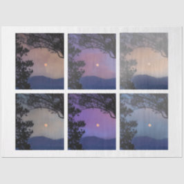 Papel De Seda Diário de Lixo Ferie Skies Moon Trees Fantasy 7-12