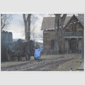 Papel De Seda Dias Velhos Ocidentais