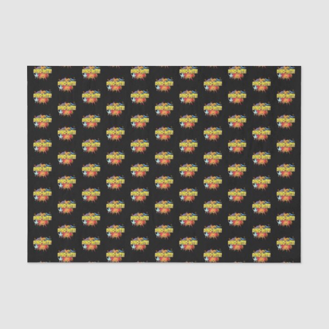 Papel De Seda Dinossaur Lover Dynamite Dino-mite Pun (Frente )