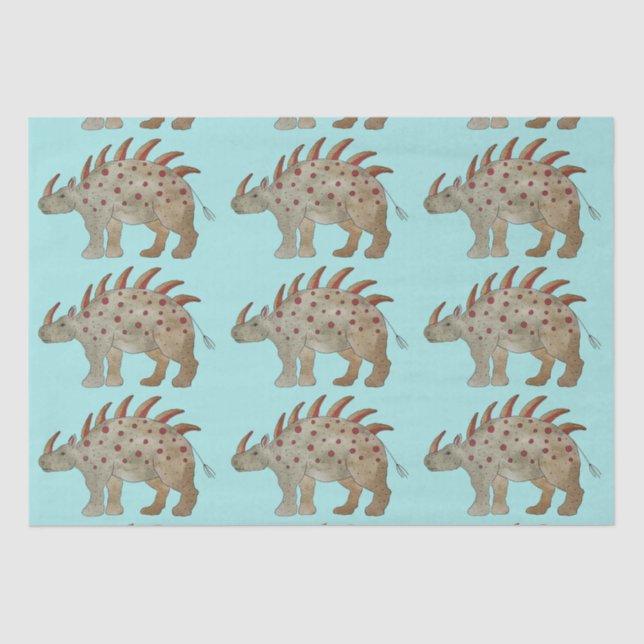 Papel De Seda Dinossauro Amigável (Frente )