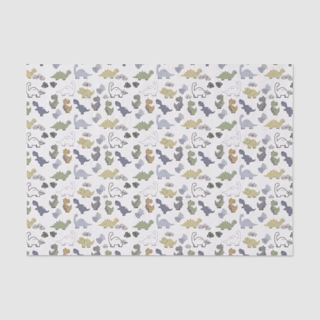 Papel De Seda Dinossauros (Frente )