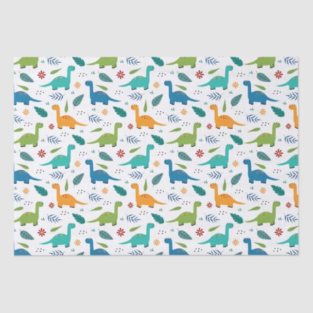 Papel De Seda Dinossauros! (Frente )