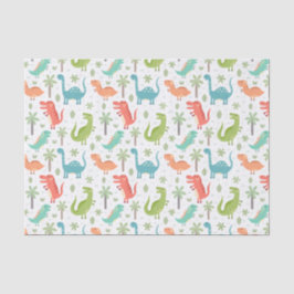 Papel De Seda Dinossauros Palmeiras Dinossauros Crianças