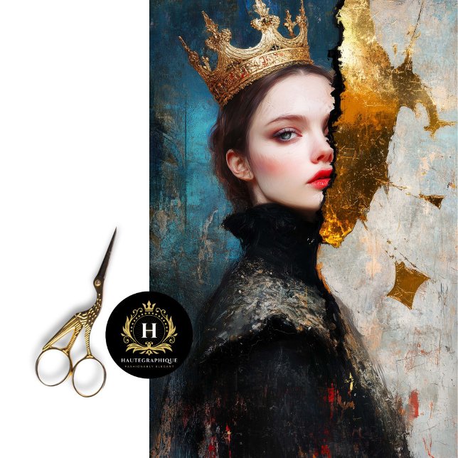 Papel De Seda Disco da Rainha Abstrato da Escuridão Regal (Criador carregado)