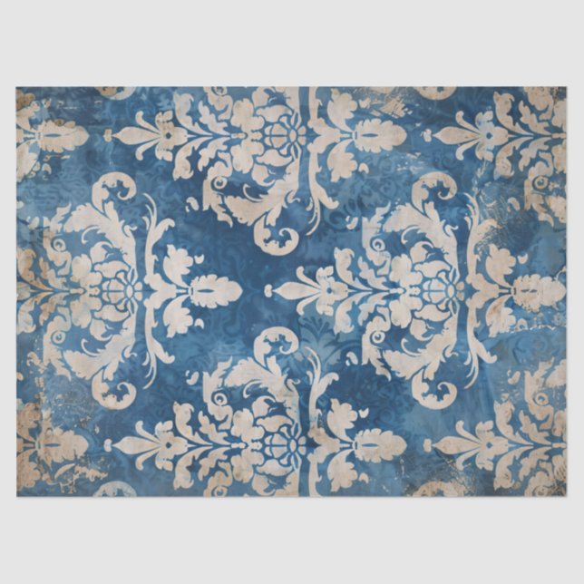 Papel De Seda Discussão Azul e Amarelo (Frente )