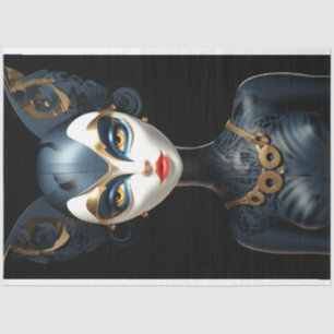 Papel De Seda Discussão de Arte Dourada para Gato de Syhinx Pret