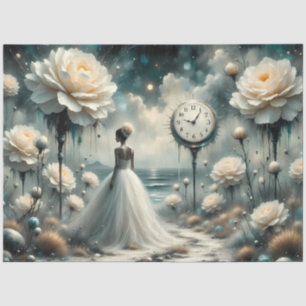 Papel De Seda Discussão de Fantasia Surreal de eterno Bloom