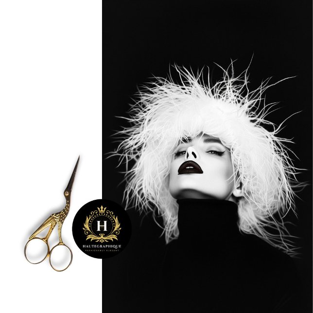 Papel De Seda Discussão de Fotografia Branca e Preta de Alta Mod (Criador carregado)