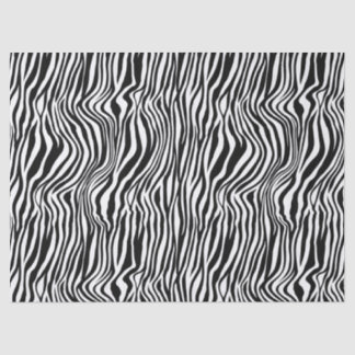 Papel De Seda Discussão de Impressão de Zebra Branca e Negra