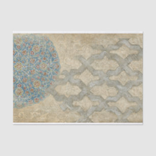 Papel De Seda Disposição Floral Decorativa De Tapeçaria De Prata