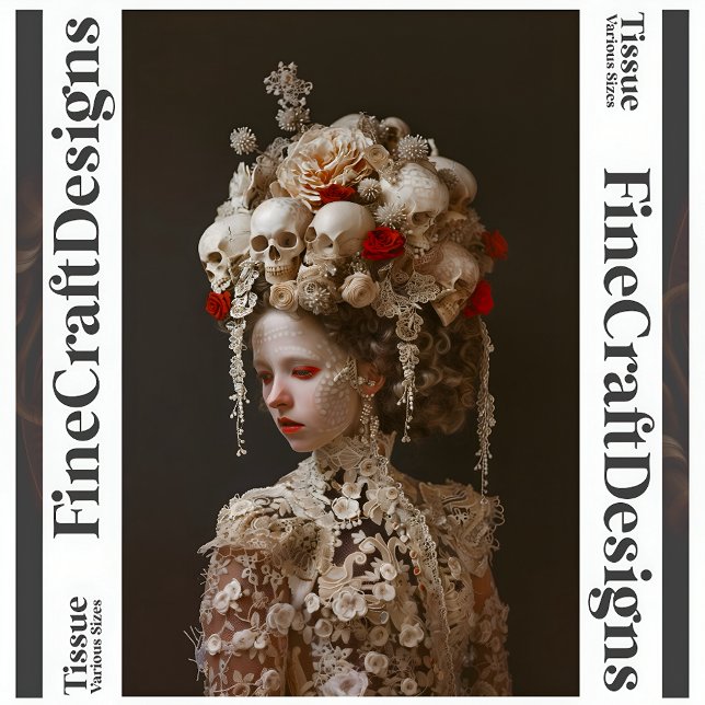 Papel De Seda Dissociação Avant-Garde Gótica Elegante Bride A7L (Criador carregado)