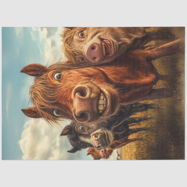 Papel De Seda Dissociação Com Dose Animal Engraçada (Frente )