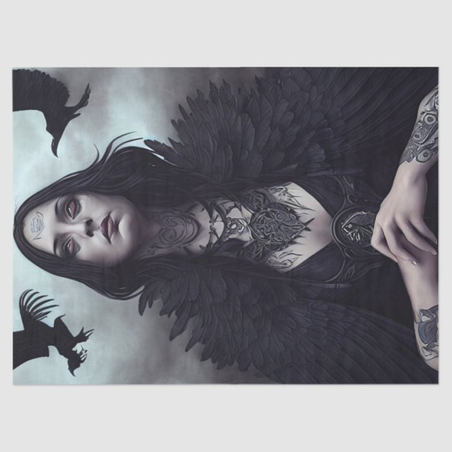 Papel De Seda Dissociação da Bruxa Gótica (Frente )