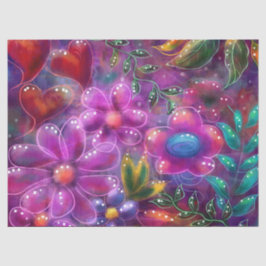 Papel De Seda Dissociação da Flor Vermelha, Cor-de-rosa, Abstrat