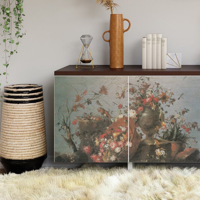 Papel De Seda Dissociação das aves do Vaso do Buquê Floral Verme (Criador carregado)